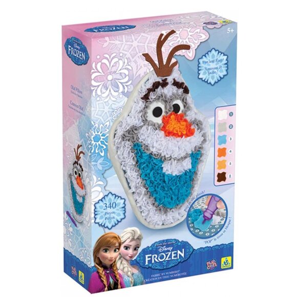 PlushCraft Disney Frozen Olaf Pillow Fabric by Number 322 Pcs New Sealed Age 5+ - Picture 1 of 16
